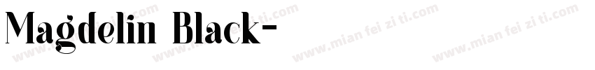 Magdelin Black字体转换